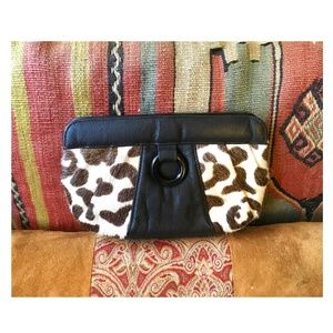 Vintage Carlos Falchi Pony Hair Clutch